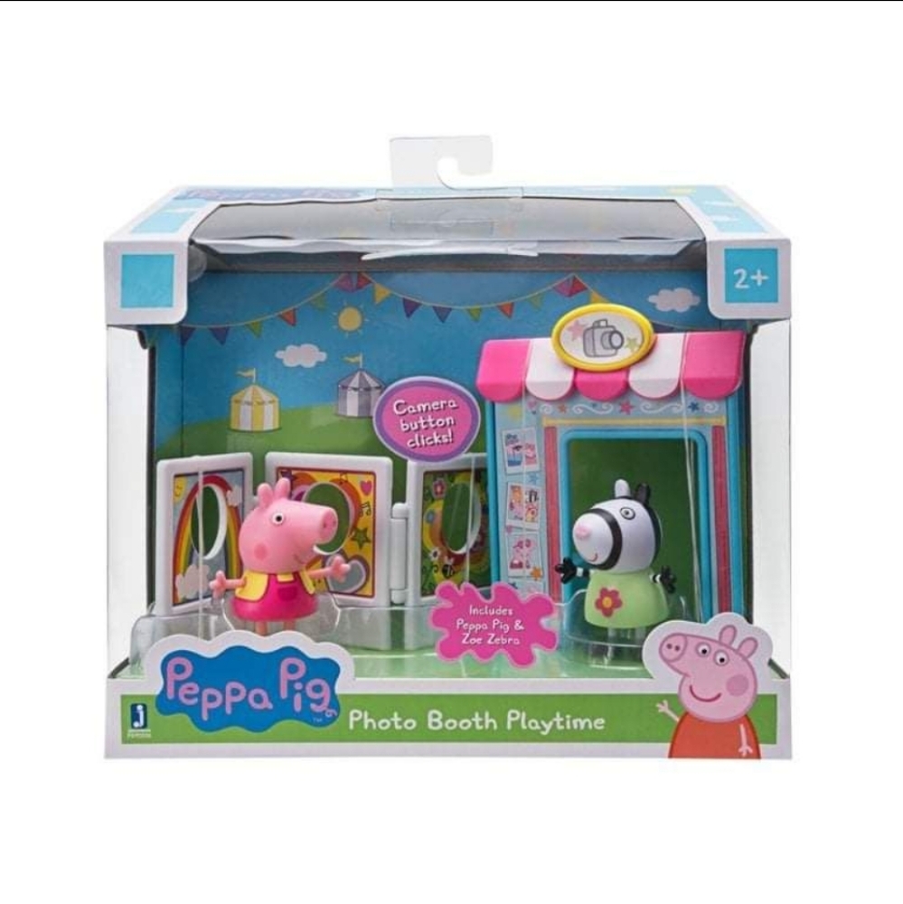 NEW Peppa Pig Zoe Zebra Photo Booth Playtime Set